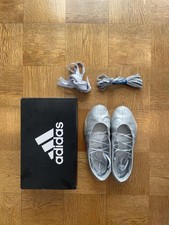 adidas JR7032 Originals Taekwondo Mei Ballet W Silver Metallic Women Shoe Used