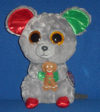 TY BEANIE BOOS - MAC the 9" CHRISTMAS MOUSE - MINT with TAG - SEE PICS