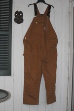 Carhartt Relaxed Fit Duck Bib Overall 102776-211 Size 44/32