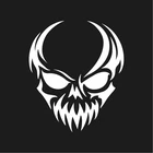 Tribal Skull Vinyl decal laptop Human Skulls sticker