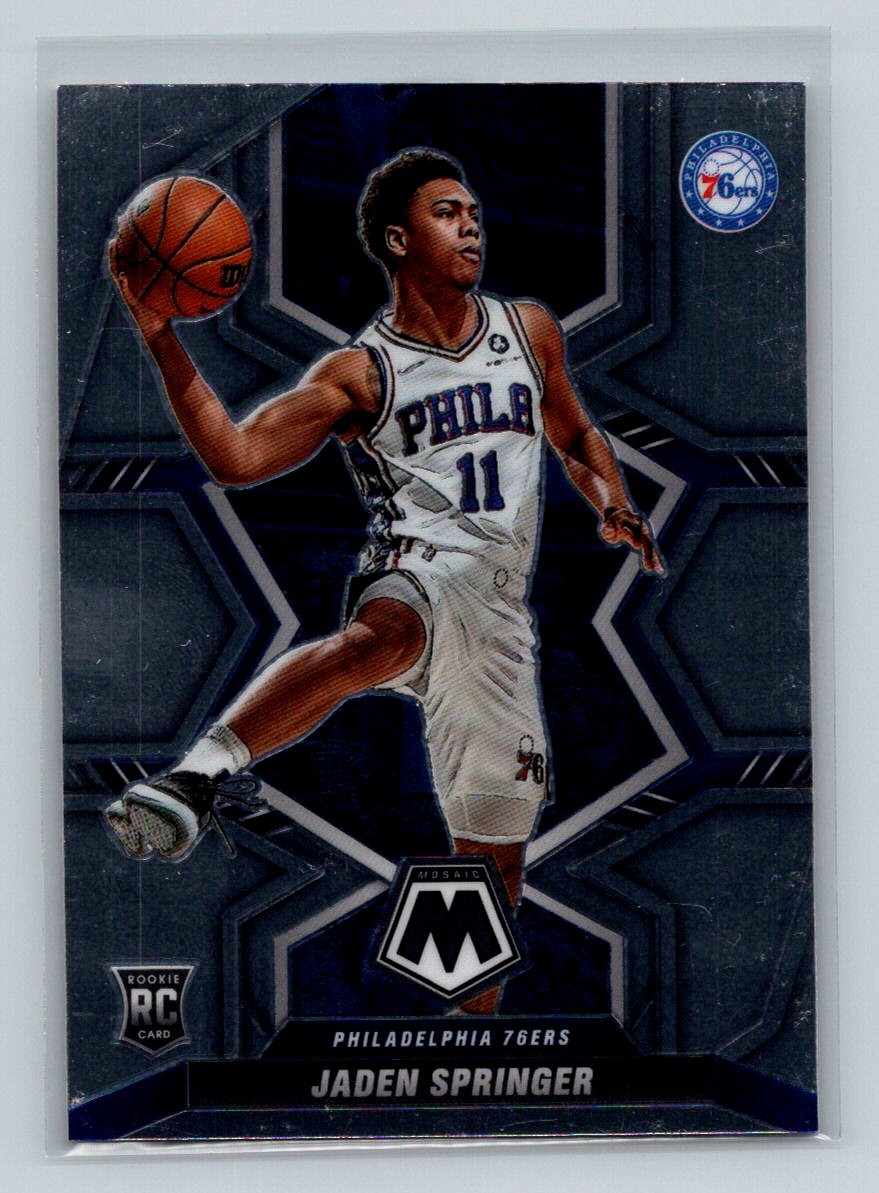 Jaden Springer 2021-22 Panini Mosaic #226 RC Philadelphia 76ers