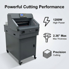 18IN Program Control Electric Paper Cutter Machine 110V Book Paper Punch Cutter