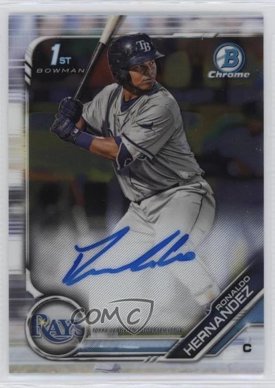2019 Bowman Chrome Prospect Auto Ronaldo Hernandez #CPA-RH Auto sc8