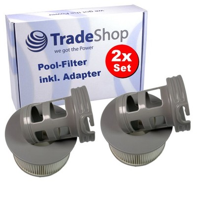 2x Whirlpool-Filter inkl. Adapter kompatibel mit MSpa Blue Sea, Aurora, Delight