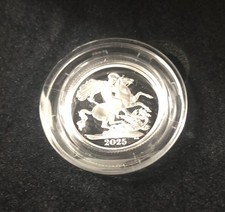 2025 Royal Mint SILVER PROOF SOVEREIGN King Charles III **First Year of Issue**