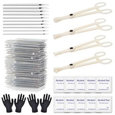 Body Piercing Kit - 43Pcs Professional Piercing Tool Kit with 12G 14G 16G 18G...