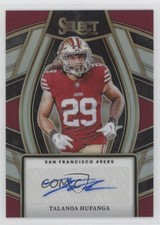 2023 Panini Select Signatures Silver Prizm Talanoa Hufanga #SELS-THU Auto 1oq2