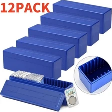 👍 12PACK Storage Box Plastic Case for 20 Certified PCGS NGC Slabs Coin Holders