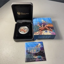 2012 Australian Sea Life II Reef Octopus 1/2oz Silver Proof Coin 50c Box & COA