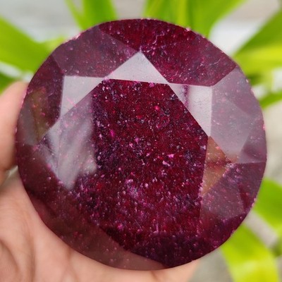 Natural 2292 Ct With Certificate African Red Ruby Gemstone For Self-Esteem