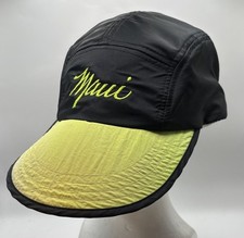 Vintage Maui Hawaii Hawaiian Headwear Hat Neon Nylon Snapback 80s 90s