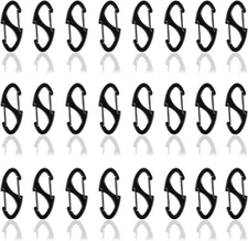 "24PCS Mini Carabiner Clips, Double-Sided Spring Small Carabiner Clip, Metal "