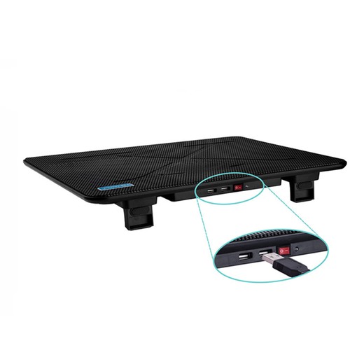 17 Inches Noiseless Laptop Cooler Notebook Cooling Mat USB Cooler 2 Computer - 第 5/12 張圖片