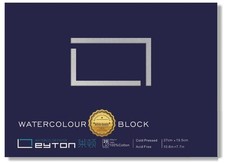 Non-Warping 100 Cotton Watercolor Paper Block - 20 Sheets of 160lb/350gsm Co...