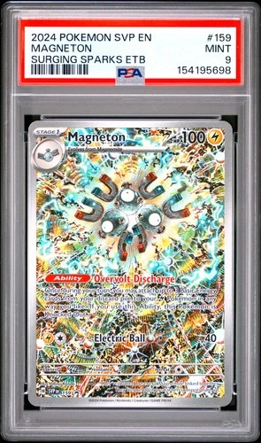 2024 POKEMON SVP EN-SV BLACK STAR PROMO #159 MAGNETON PSA 9