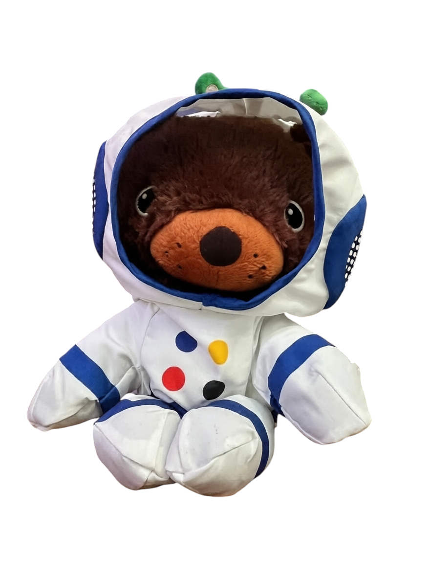 Brand New IKEA AFTONSPARV Bear Stuffed Soft Toy with Astronaut