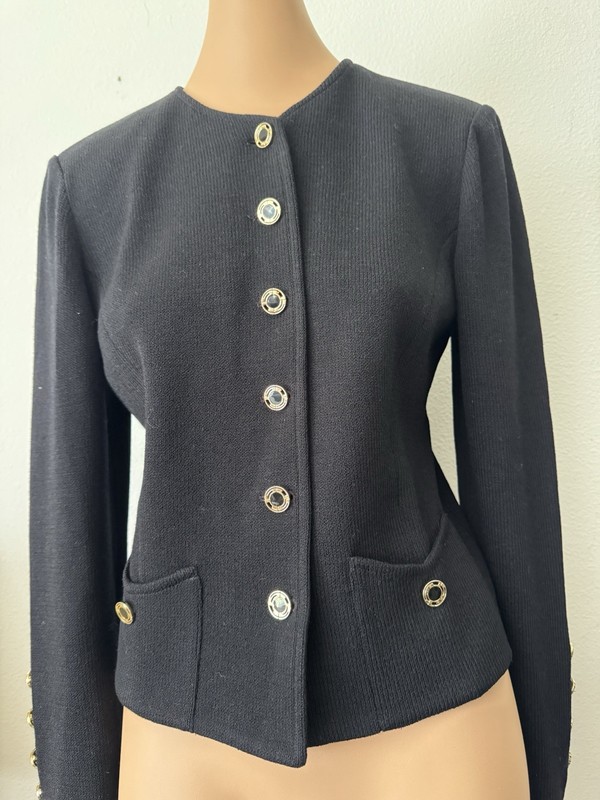 ST JOHN Collection By Marie Gray Santana Knit Women’s Jacket Size 8
