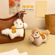 Cute Plush Cartoon Yuanbao Pony Keychain Pendant Horse Ri 6 Key Year n 202 C3L9