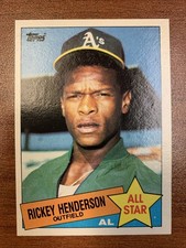 1985 Topps - All-Star Rickey Henderson #706 Oakland Athletics