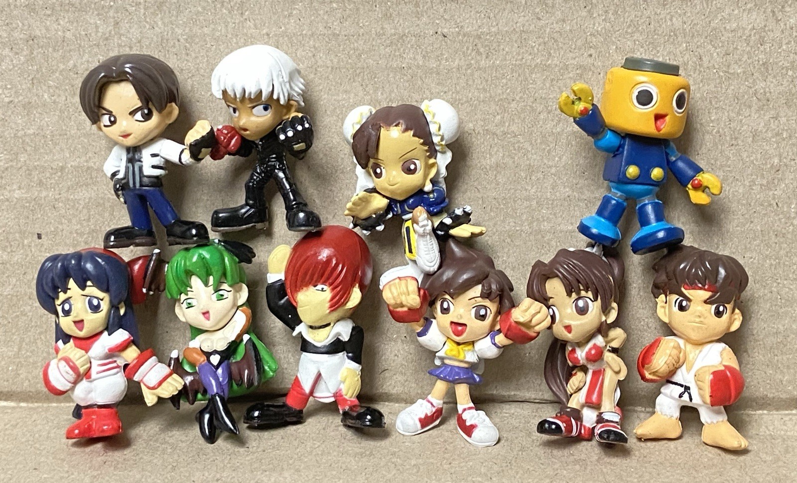 CAPCOM VS SNK Mini 2” Figura Super Deformada Lote Street Fighter Servbot Morrigan