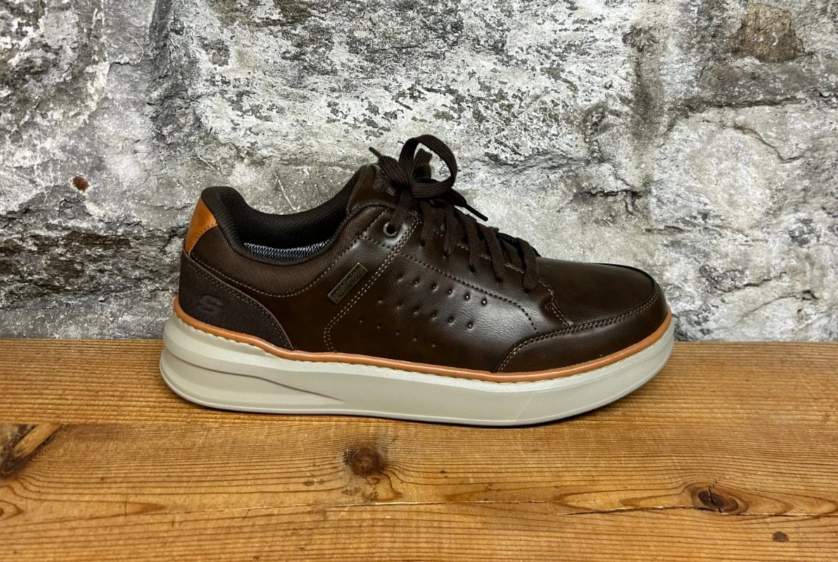 SKECHERS Zane-Vester Waterproof 211131 Chocolate Casual Shoe New In Box