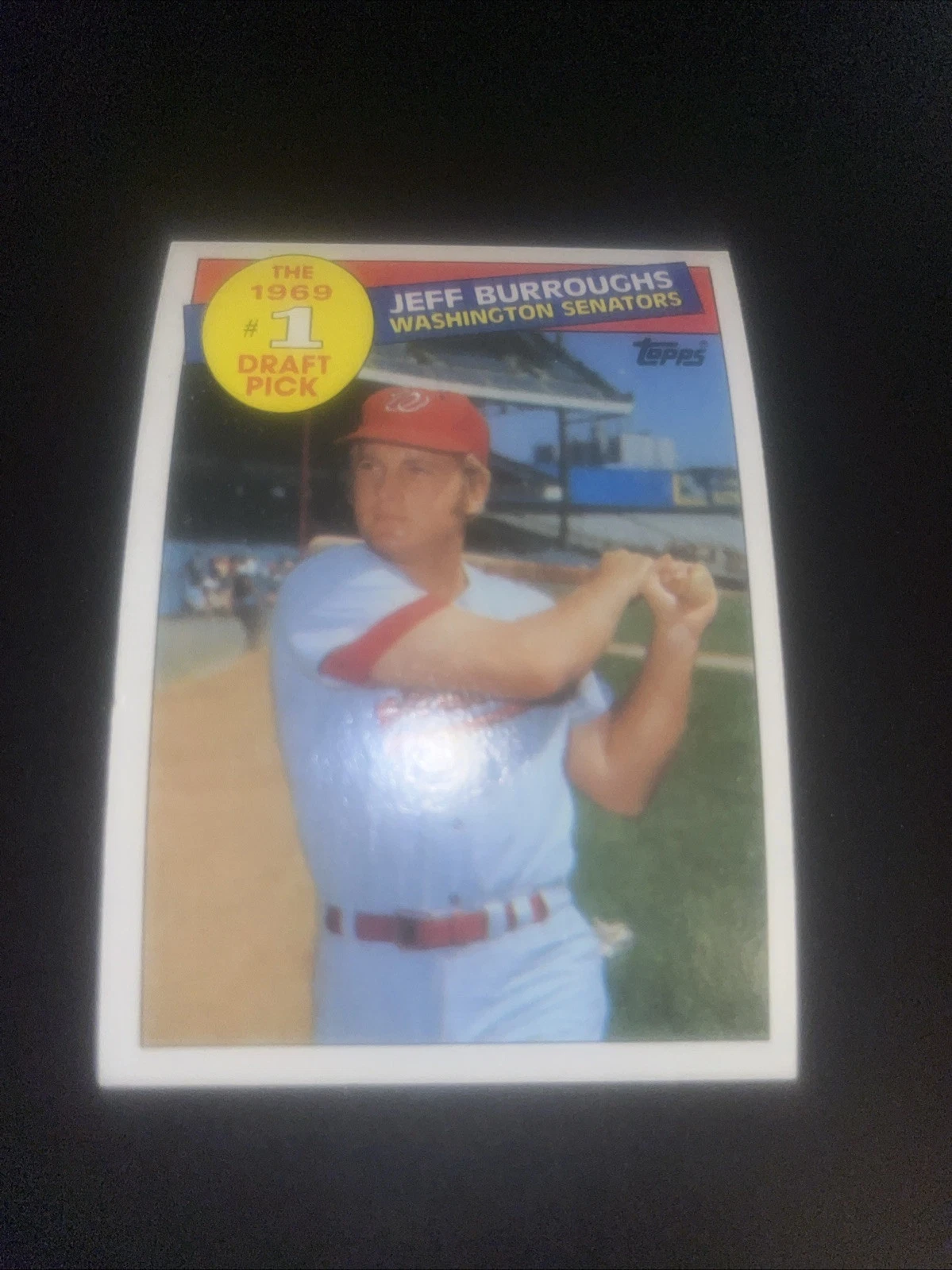 1985 Topps #272 Jeff Burroughs Washington Senators #1 Draft Pick