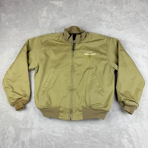VTG Jimmy Buffett Margaritaville Alpha Industries Aviator Jacket Men L Bomber LE - product listing photo