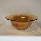 Large Vintage Orange Carnival Glass Fruit Serving Bowl 11.5” Diameter