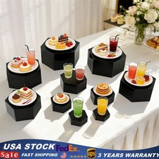 10Pcs Buffet Risers Acrylic Catering Dessert Table Risers Food Decorative Stands
