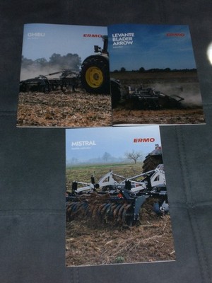 ERMO disc harrow, cultivator, subsoilers Prospekte in englisch ( E 37 )