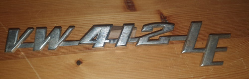 Schriftzug "VW 4112 LE" für VW Typ 4