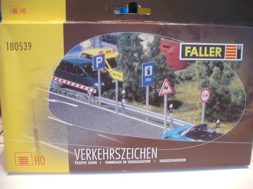 Faller HO 180539 Señal de tráfico Época III en EMBALAJE ORIGINAL 1:87 HO | Condition: Neu