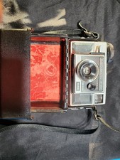 Vtg Kodak Instamatic X-45 Camera w/ RARE Hinged Hard Case in Working Condition