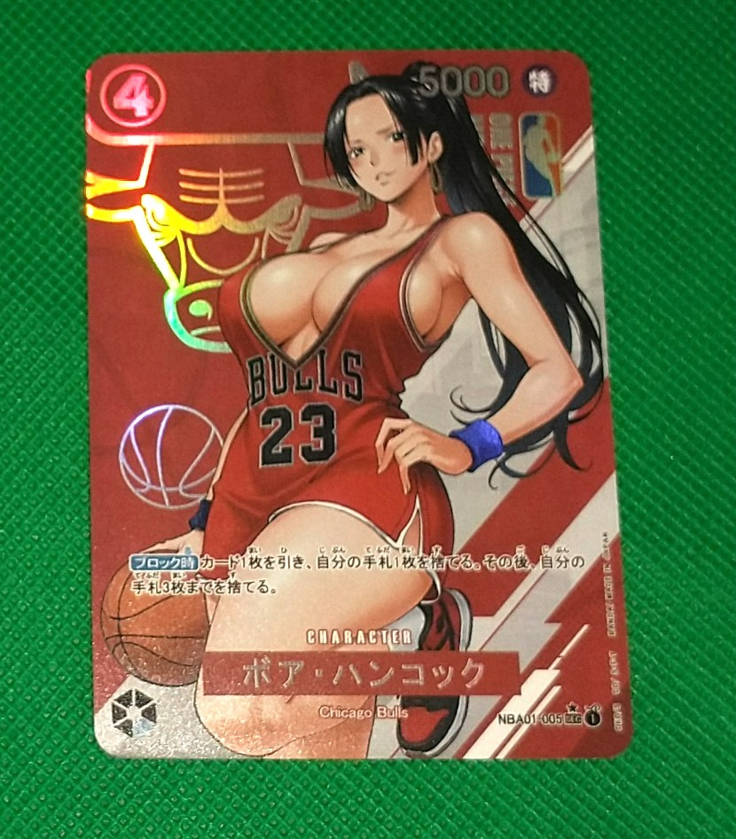 Basketball jersey Boa Hancock Cheer Art Anime ACG Waifu Beauty Holo Card