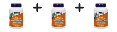3 x Now Foods Full Spectrum Mineral (120) (194,31 EUR/kg)