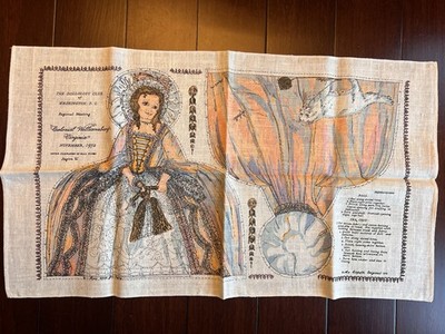 Dollology Club of Wash. D.C. Fabric Pattern for Doll 14   1972
