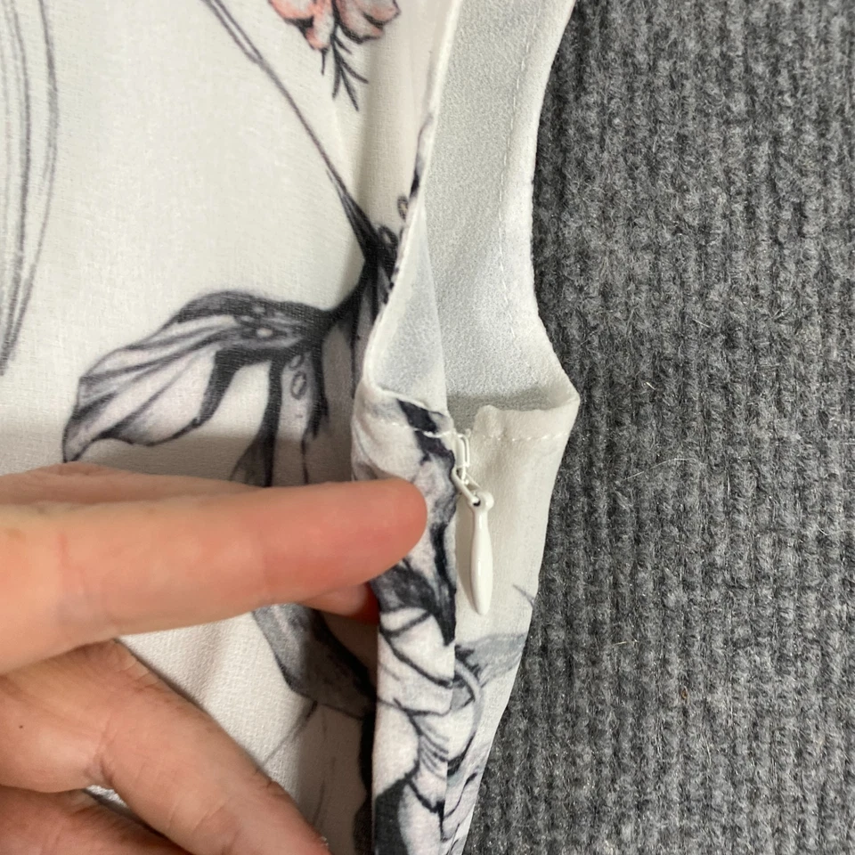 Marchesa Voyage Dress Womens 8 White A Line Tiered Evening Formal Cocktail I3 - image 4 of 4