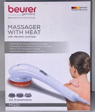 Beurer Handheld Infrared Heated Massager MG21 Deep Tissue Vibration Therapy New