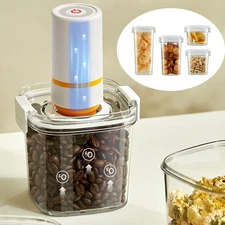 Vacuum Sealed Jar for Coffee Beans Airtight Kitchen Cereal Storage Box Canister