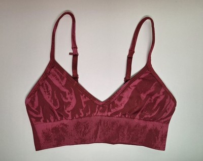 Lululemon Athletica Pink & Red Tie Dye Workout Athletic Sports Bra Sz 6 A/B Cup 