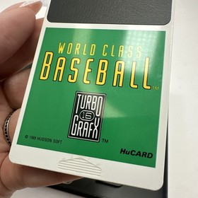 World Class Baseball - Complete  - Turbo Grafx 16