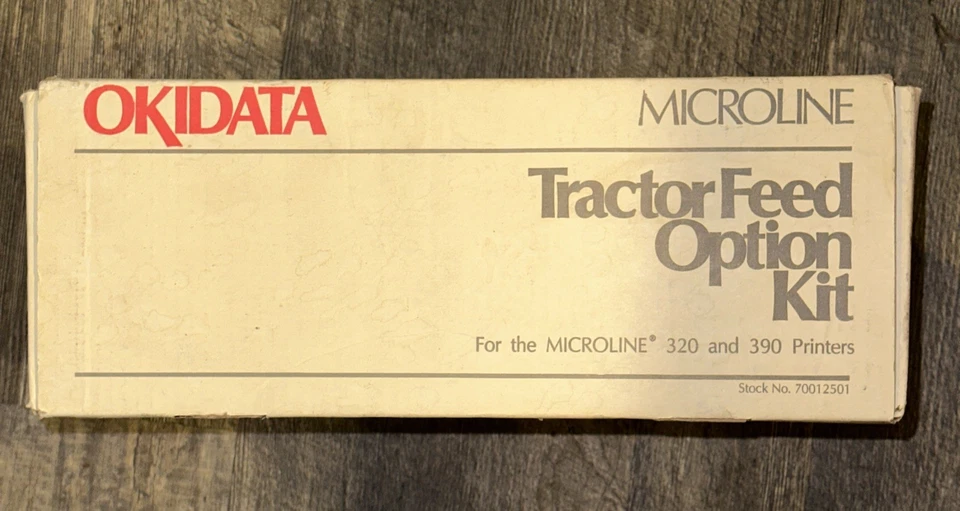 OKIDATA 70012501 TRACTOR FEED KIT New in box  new with Manual Barn find see pic - Image 4 of 4