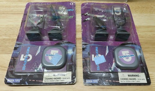 Vintage Dorda Toys Babylon 5 Washable Ink Stamp Figures Ships No 21083 90s Retro