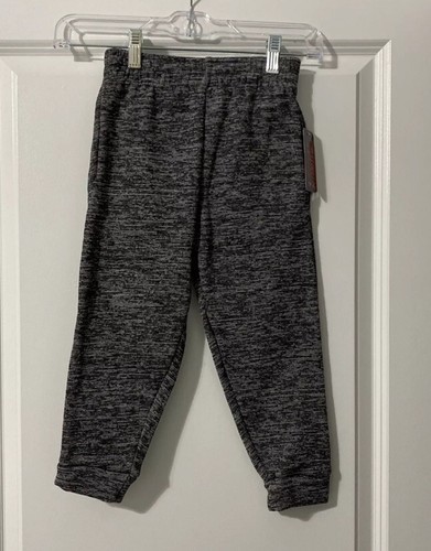 Crunch Time Boy's Heather Gray Sweat Jogging Pants Pockets Size XS (4-5) NWT