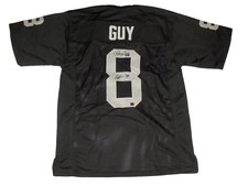 RAY GUY AUTOGRAPHED CUSTOM JERSEY (RAIDERS) - HOF 2014!