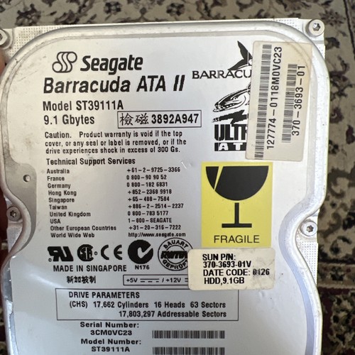 Seagate Barracuda ATA II ST39111A 9.1GB IDE HDD 7200RPM - Picture 6 of 8