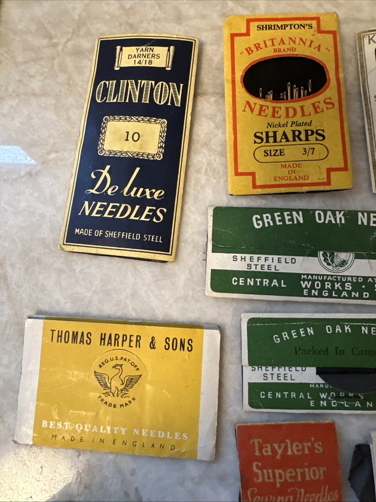 ANTIQUE Sewing Needle Lot 39 Sewing All England English War Pack Some Very Rare