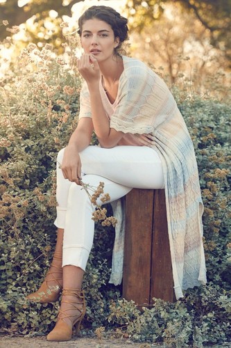 CARDIGAN NUOVO CON ETICHETTE ANTHROPOLOGIE OMBRE STRIPE DUSTER di KNITTED & KNOTTED M - Foto 4 di 4