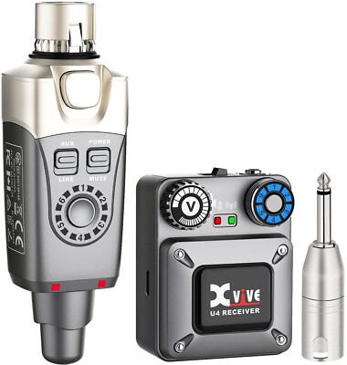 Xvive U4 Wireless in-Ear Monitor System Set with Transmitter and Receiver (On...
