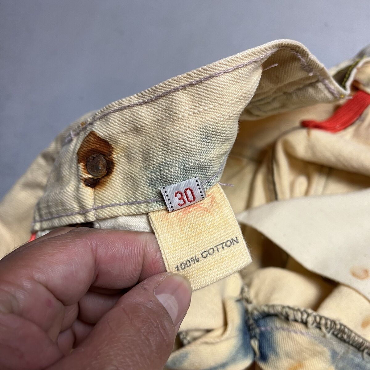 Vintage Evisu Buckleback Patina Engineer Denim Jeans Vintage Evisu Buckleback Patina Engineer Denim Jeans
